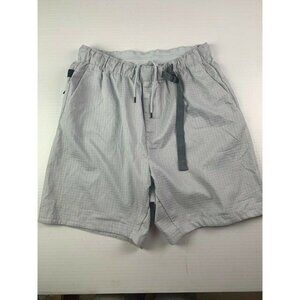 NIKE Mens Elastic Waist Drawstring Mens Shorts Size XL Light Gray